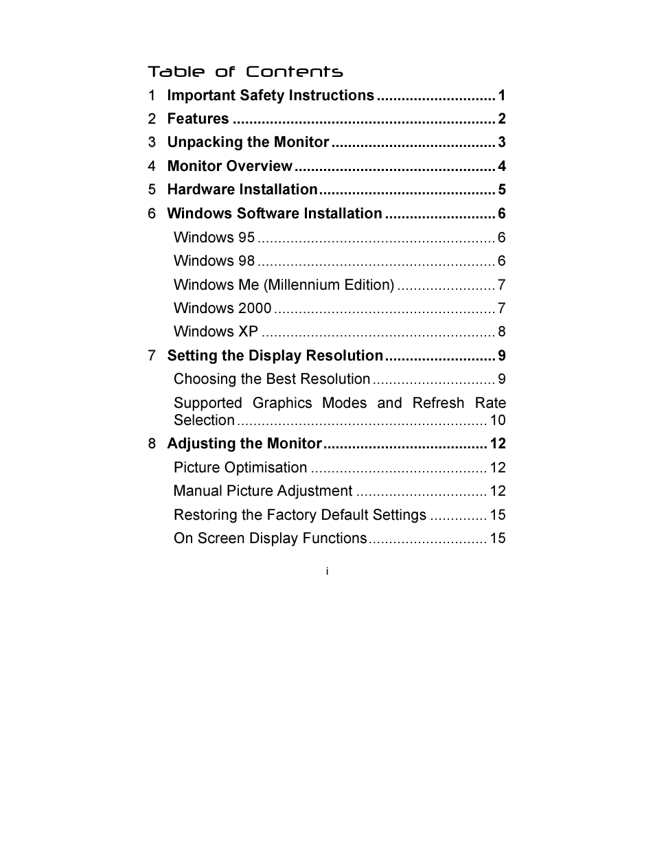 MITSUBISHI ELECTRIC DV158 User Manual | Page 2 / 25