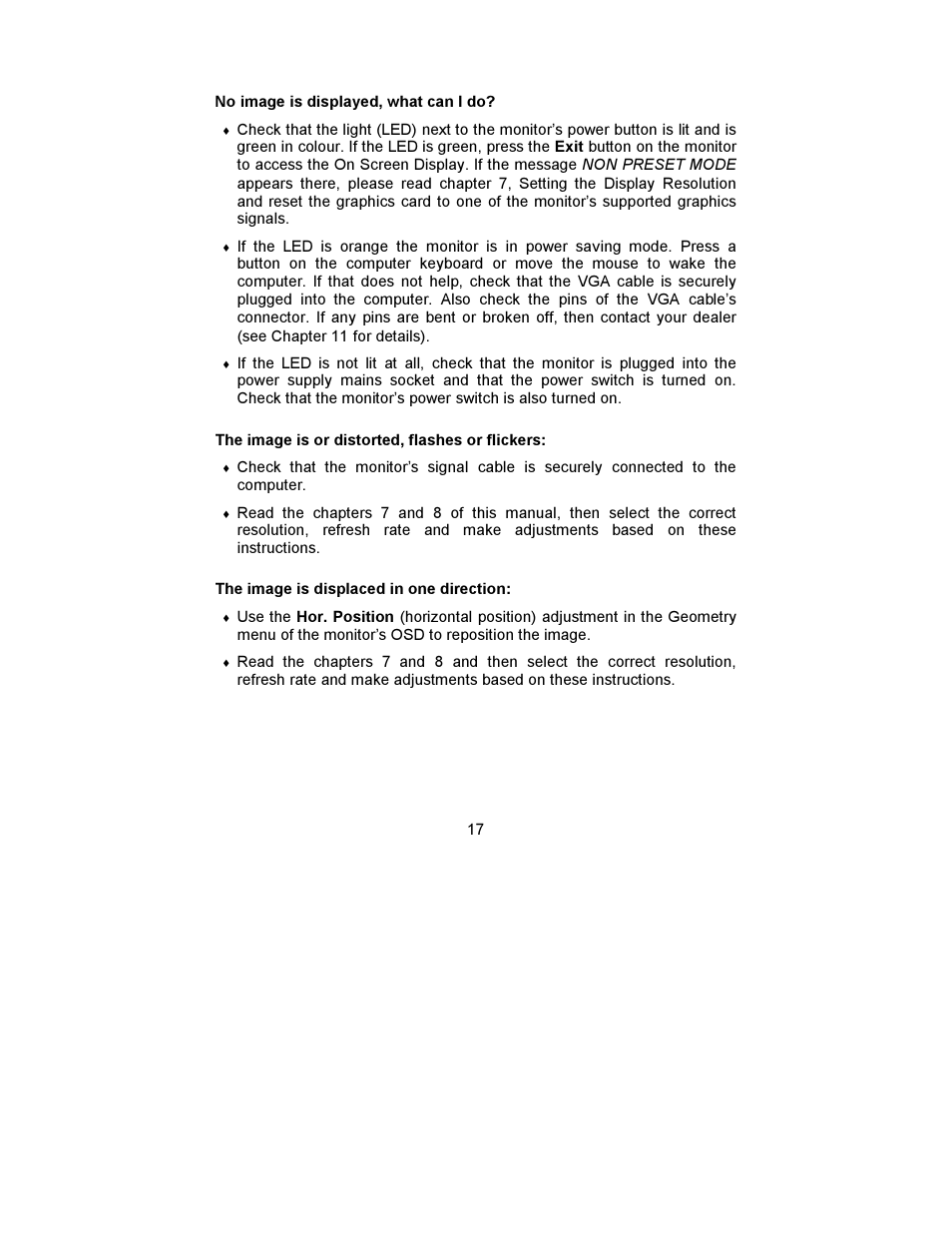 MITSUBISHI ELECTRIC DV158 User Manual | Page 21 / 25