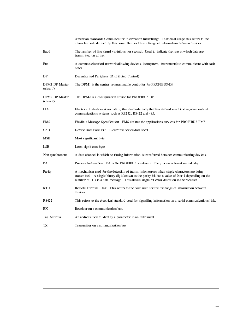 Appendix a, Glossary of terms, Appendix a. glossary of terms | MITSUBISHI ELECTRIC 2408f User Manual | Page 34 / 35