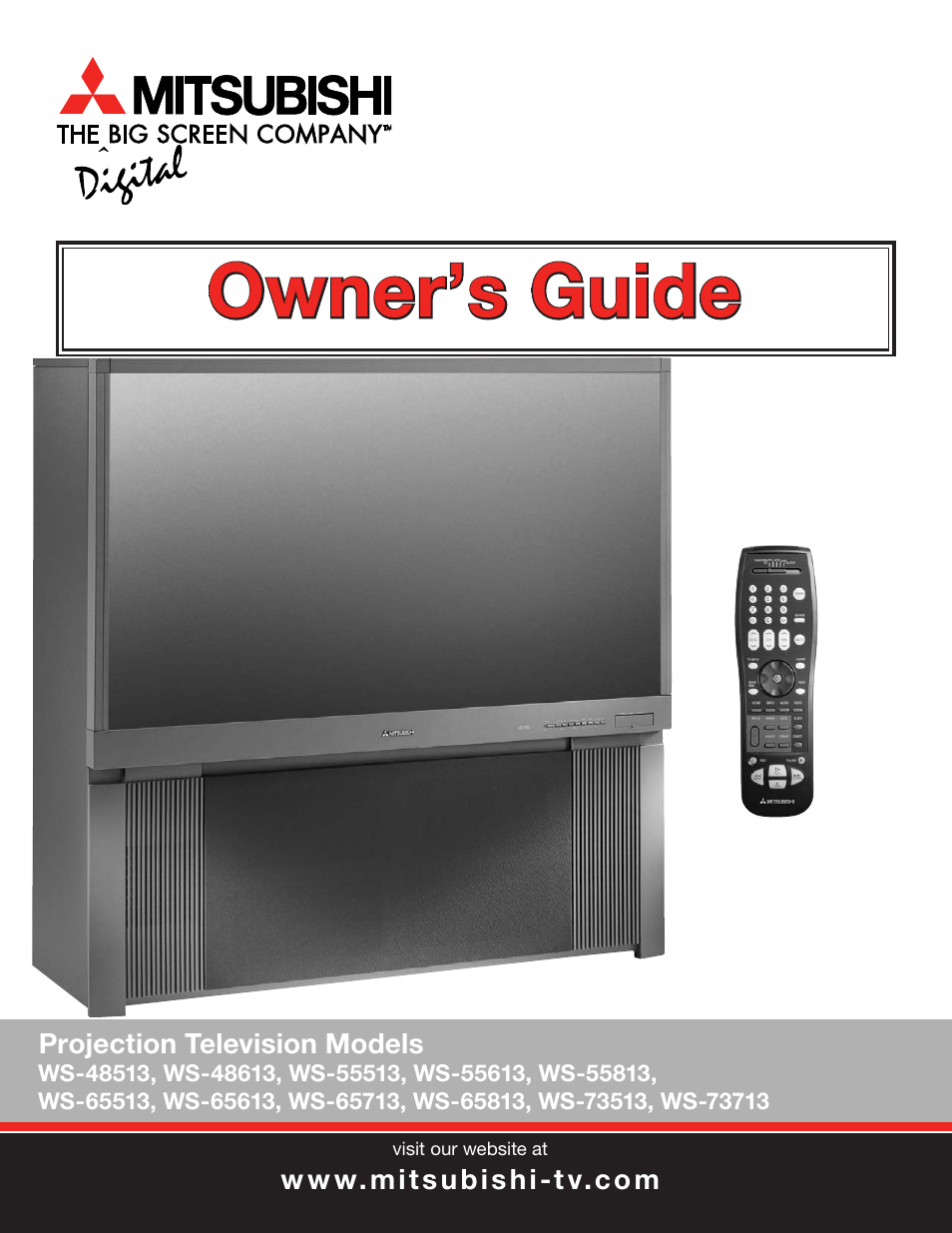 MITSUBISHI ELECTRIC WS-48513 User Manual | 110 pages