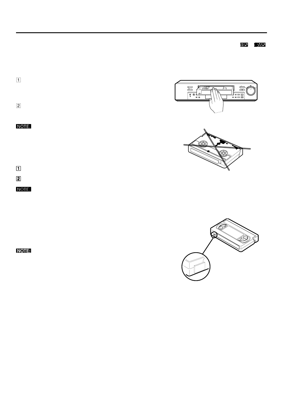 Loading and unloading the cassette tape | MITSUBISHI ELECTRIC HS-S8300E(BRS) User Manual | Page 15 / 42