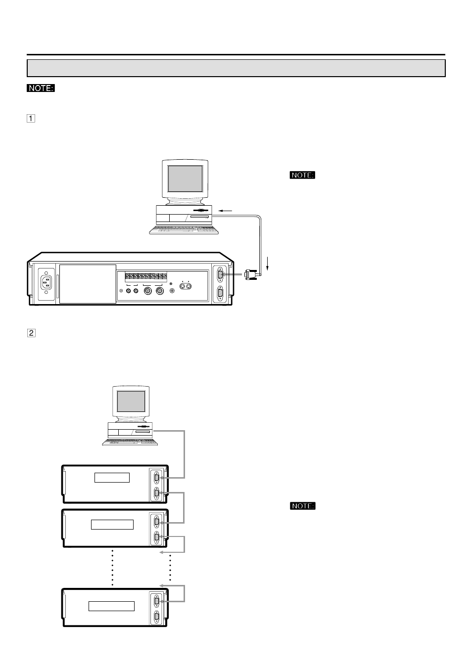 Using with the personal computer, 1st vcr 2nd vcr 16th vcr, Configuring the time lapse vcr | MITSUBISHI ELECTRIC HS-S8300E(BRS) User Manual | Page 28 / 42