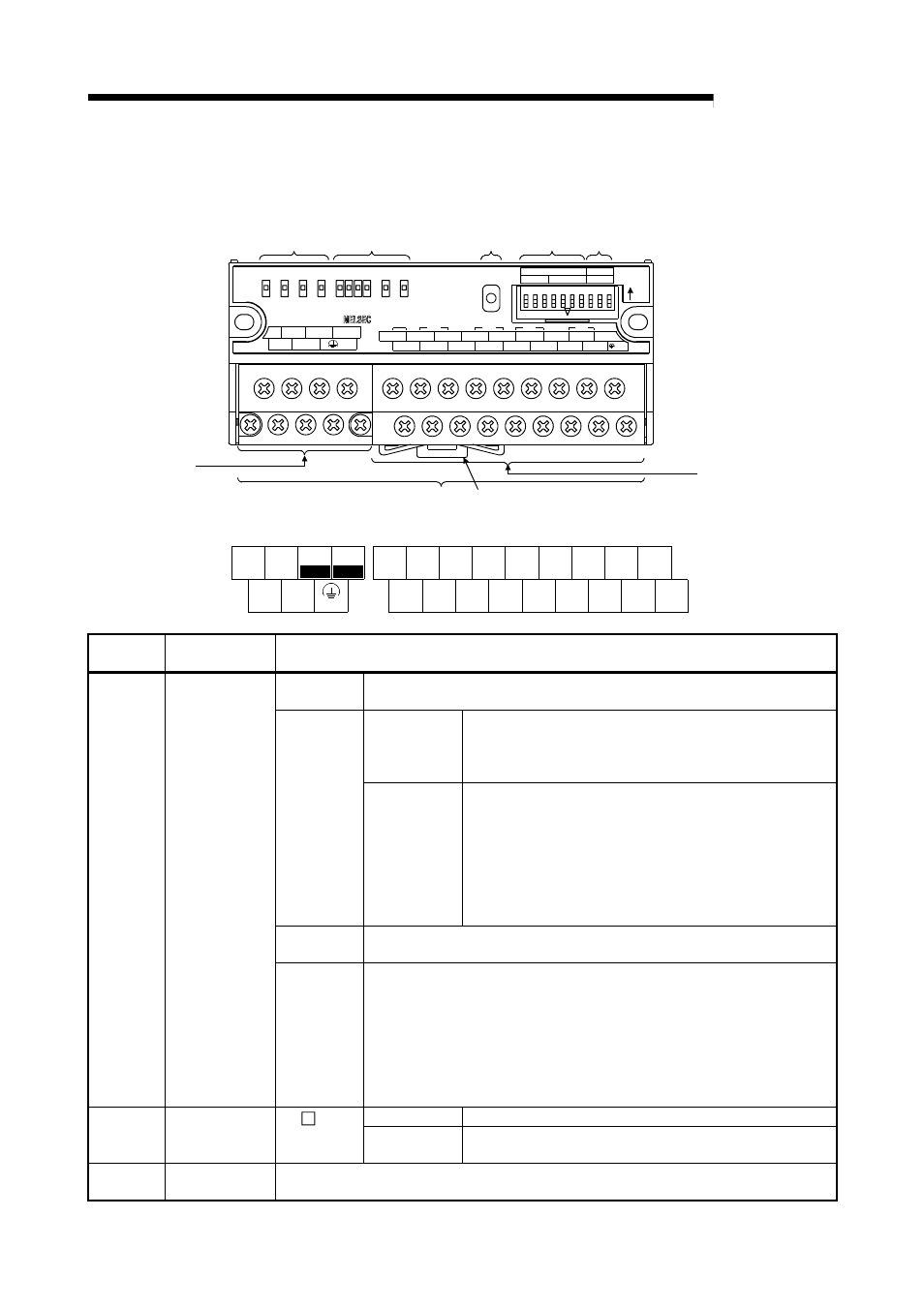 3 name of each part, Melsec-a, The name of each part in the aj65sbt-64ad is shown | Terminal numbers and signal names | MITSUBISHI ELECTRIC AJ65SBT-64AD User Manual | Page 34 / 74