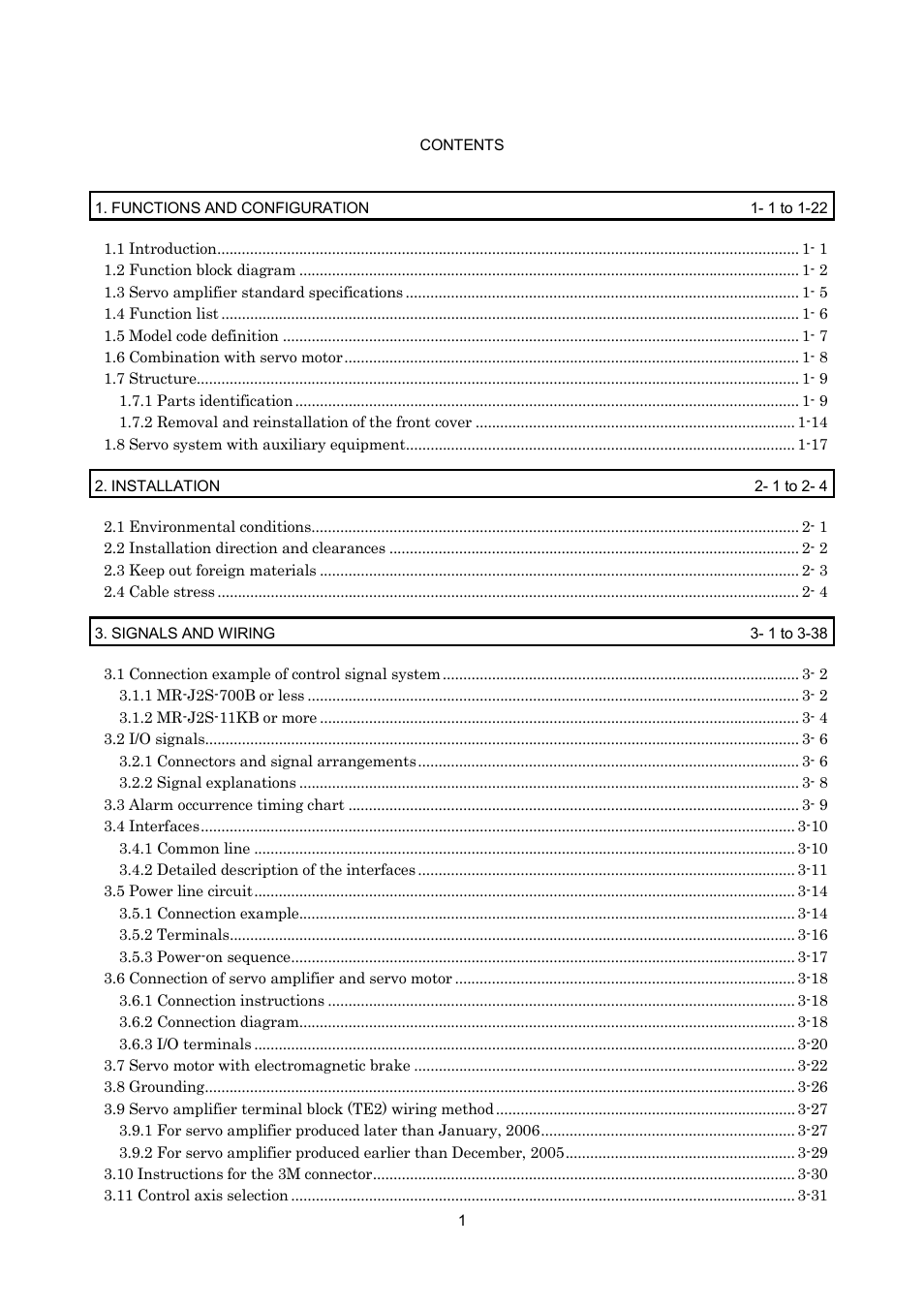 MITSUBISHI ELECTRIC Merservo MR-J2S- B User Manual | Page 12 / 236