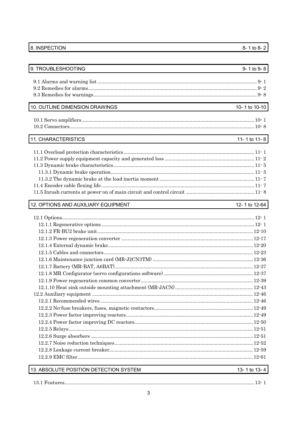 MITSUBISHI ELECTRIC Merservo MR-J2S- B User Manual | Page 14 / 236