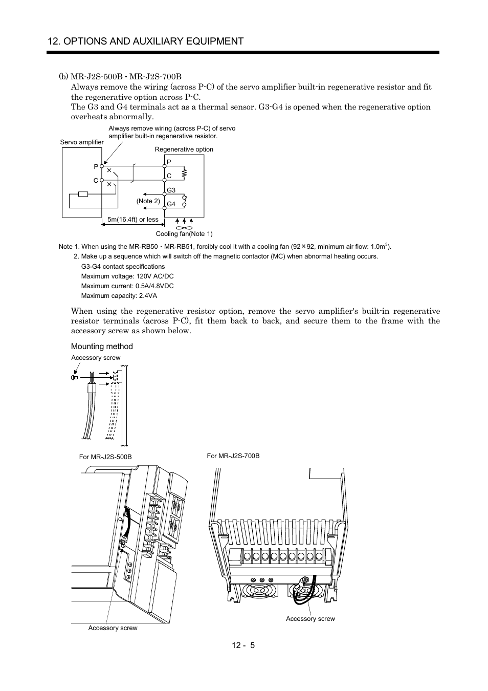 Options and auxiliary equipment | MITSUBISHI ELECTRIC Merservo MR-J2S- B User Manual | Page 164 / 236