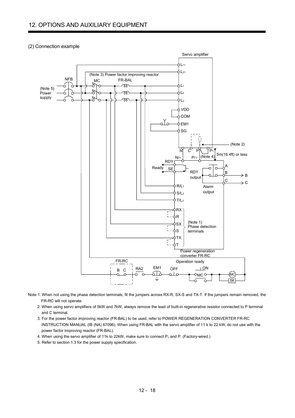 Options and auxiliary equipment, 2) connection example | MITSUBISHI ELECTRIC Merservo MR-J2S- B User Manual | Page 177 / 236