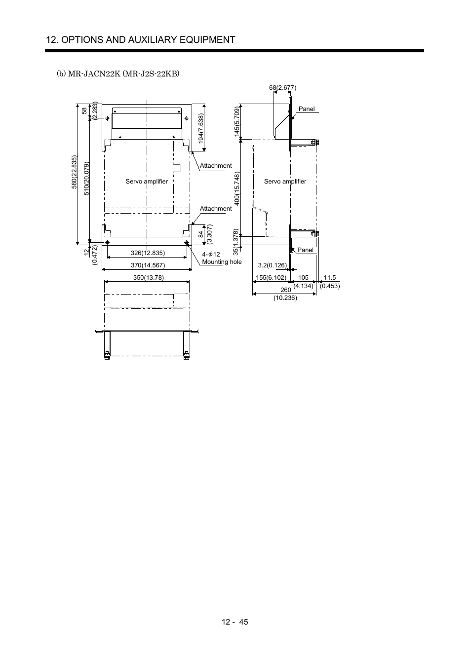 Options and auxiliary equipment | MITSUBISHI ELECTRIC Merservo MR-J2S- B User Manual | Page 204 / 236