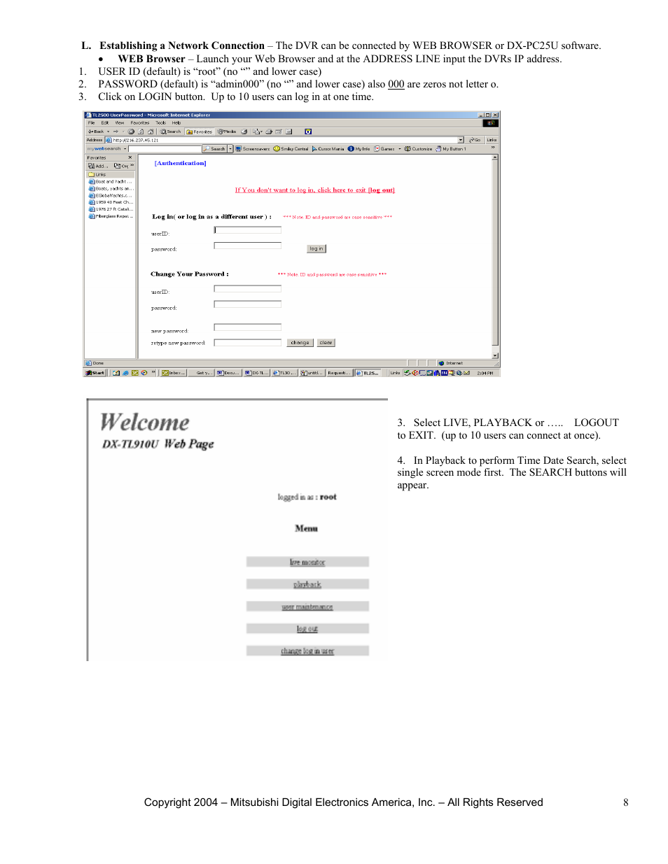 MITSUBISHI ELECTRIC DX-TL910U User Manual | Page 8 / 9