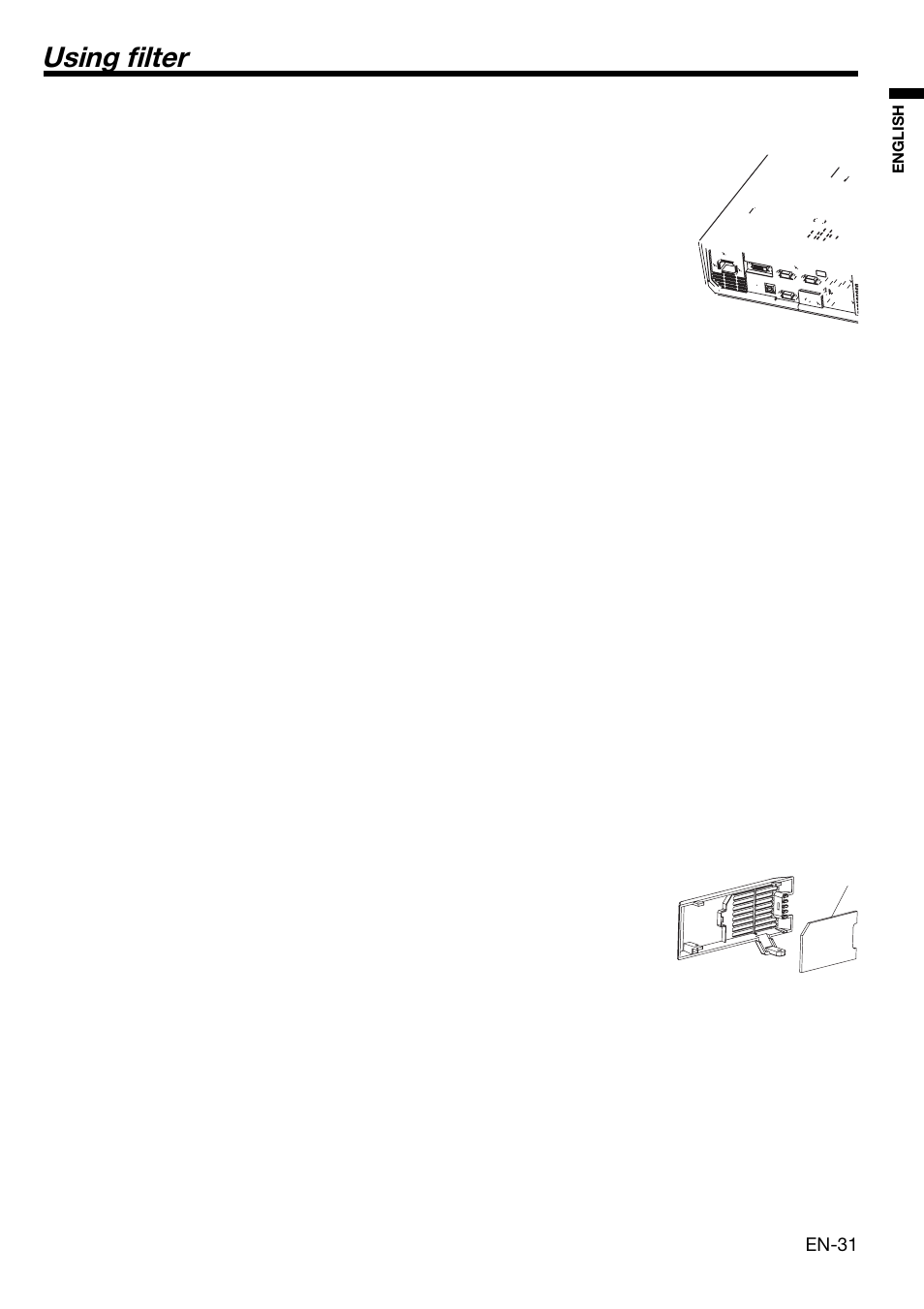 Using fi lter | MITSUBISHI ELECTRIC HD 4000 User Manual | Page 31 / 40