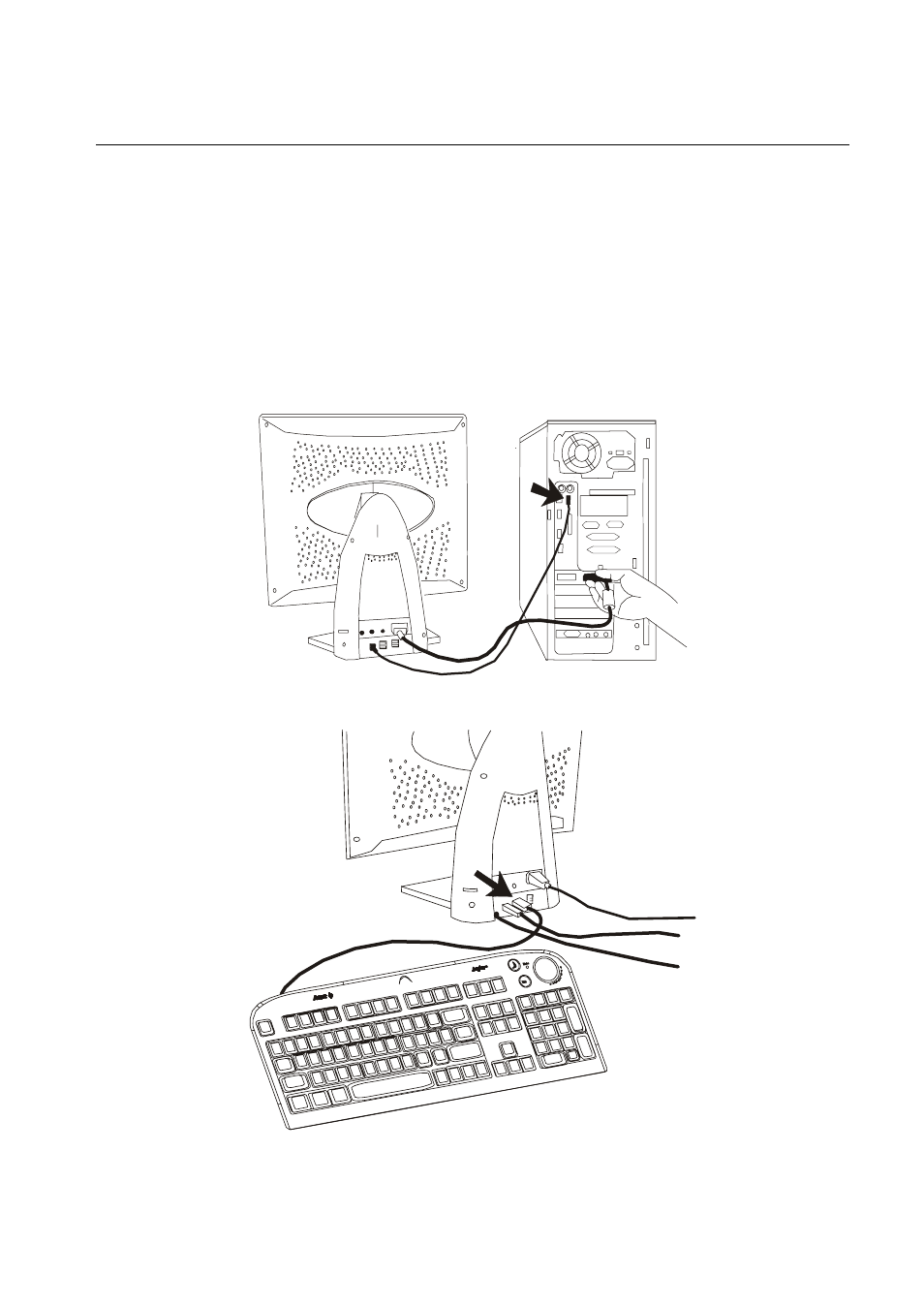 Connecting usb devices, Onnecting, Evices | MITSUBISHI ELECTRIC Diamond View Colour LCD Monitor DV180 User Manual | Page 11 / 27