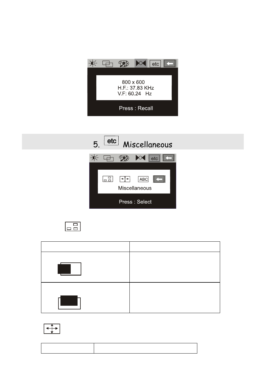 Miscellaneous | MITSUBISHI ELECTRIC Diamond View Colour LCD Monitor DV180 User Manual | Page 18 / 27