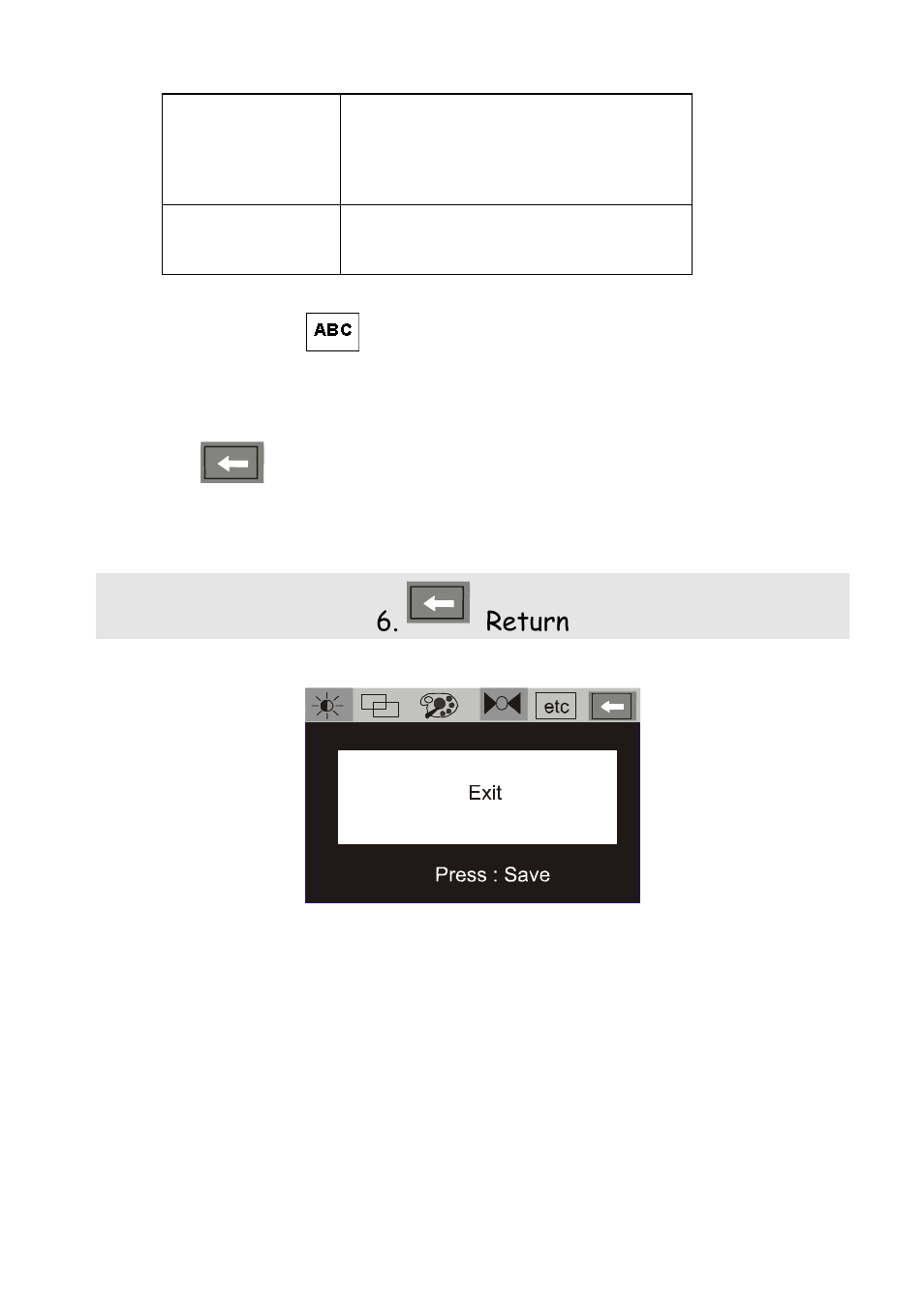 Return | MITSUBISHI ELECTRIC Diamond View Colour LCD Monitor DV180 User Manual | Page 19 / 27