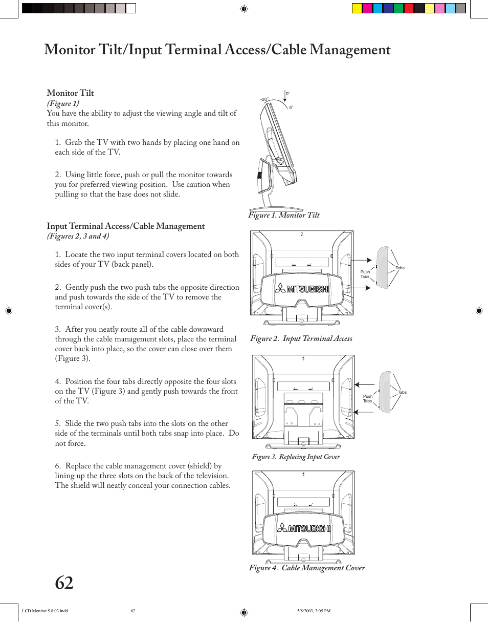 MITSUBISHI ELECTRIC LT-2220/LT-3020 User Manual | Page 62 / 68