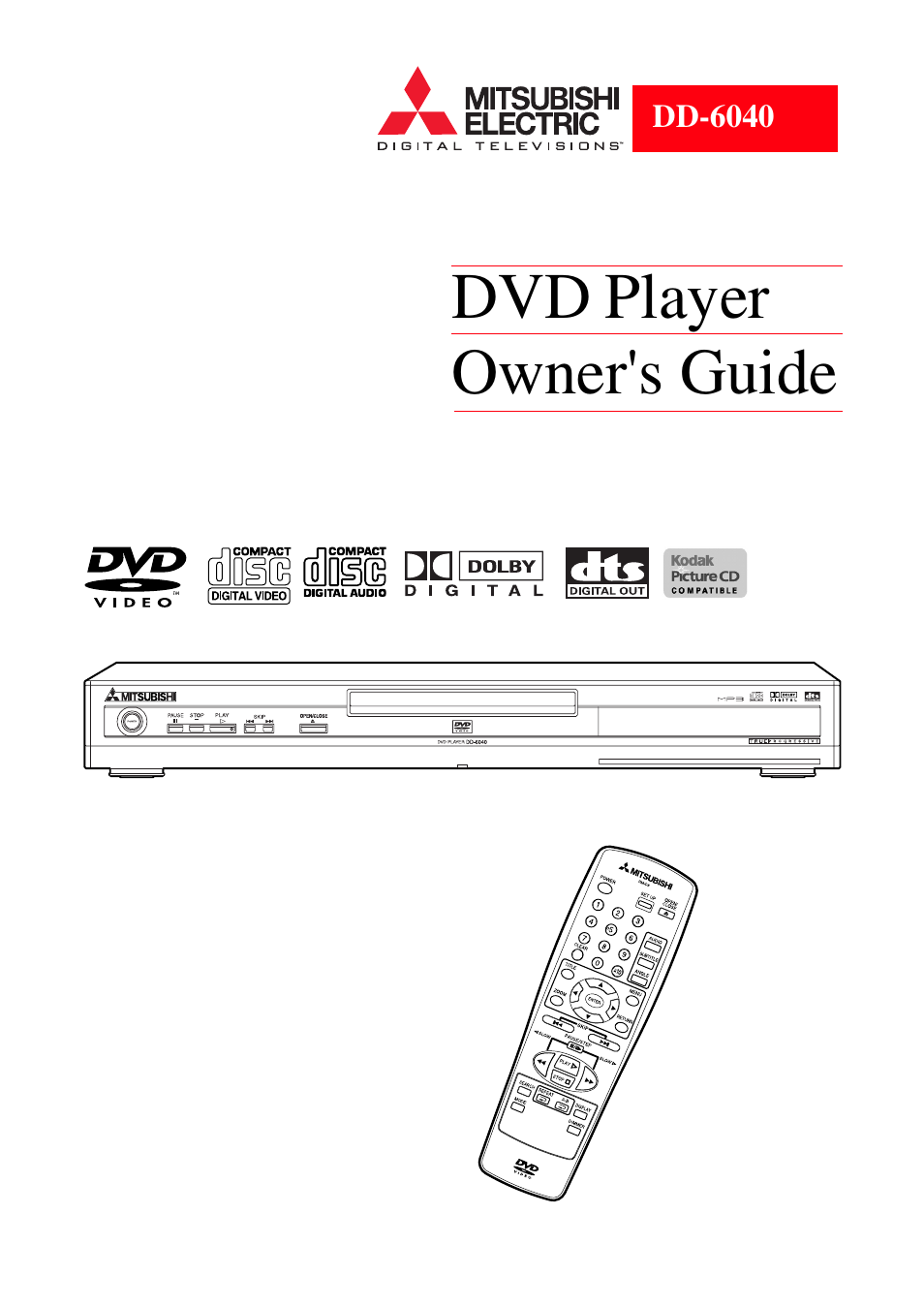 MITSUBISHI ELECTRIC DD-6040 User Manual | 40 pages