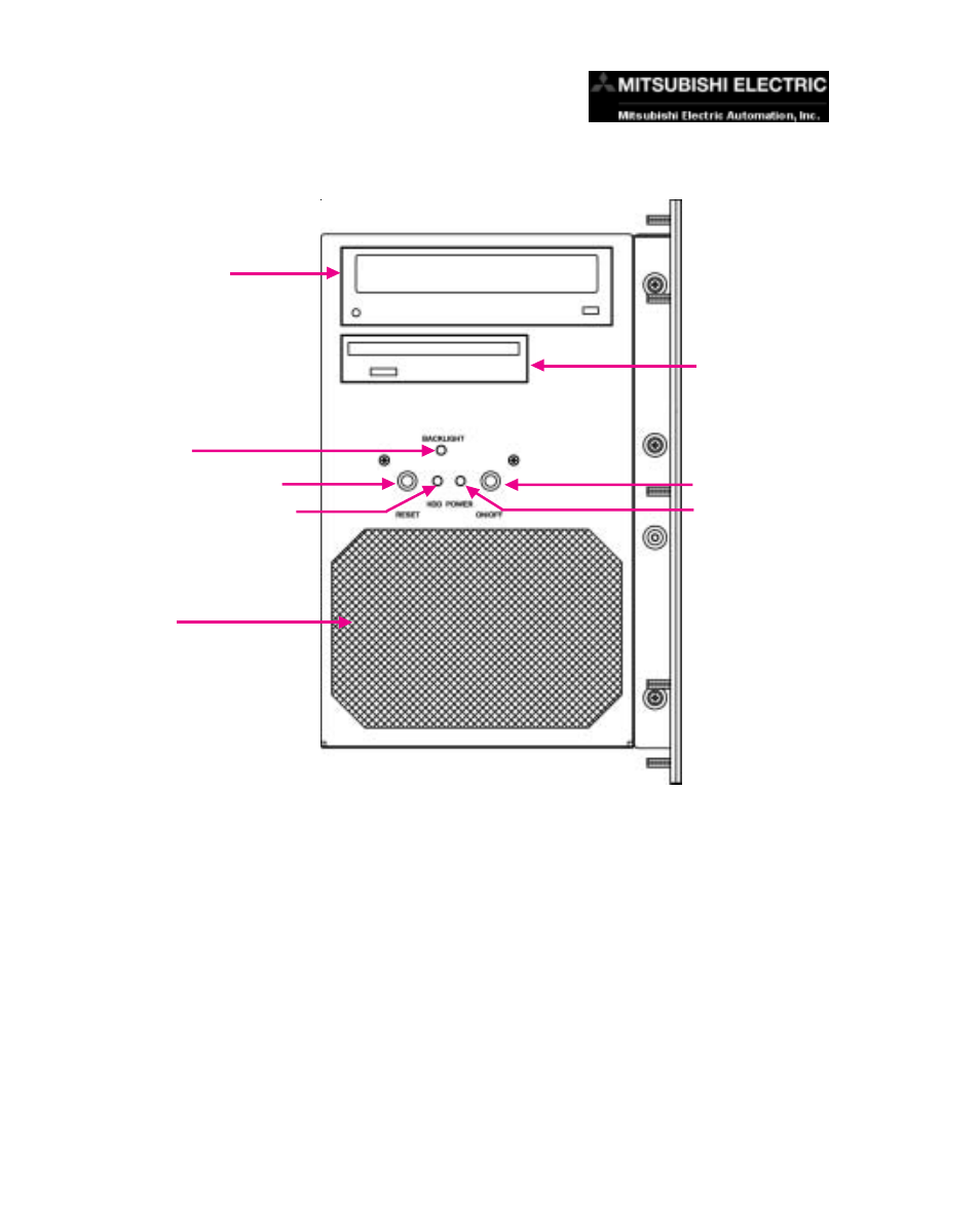 5 external components, Cdrom drive side view | MITSUBISHI ELECTRIC MC300 Workstation Computer User Manual | Page 16 / 26