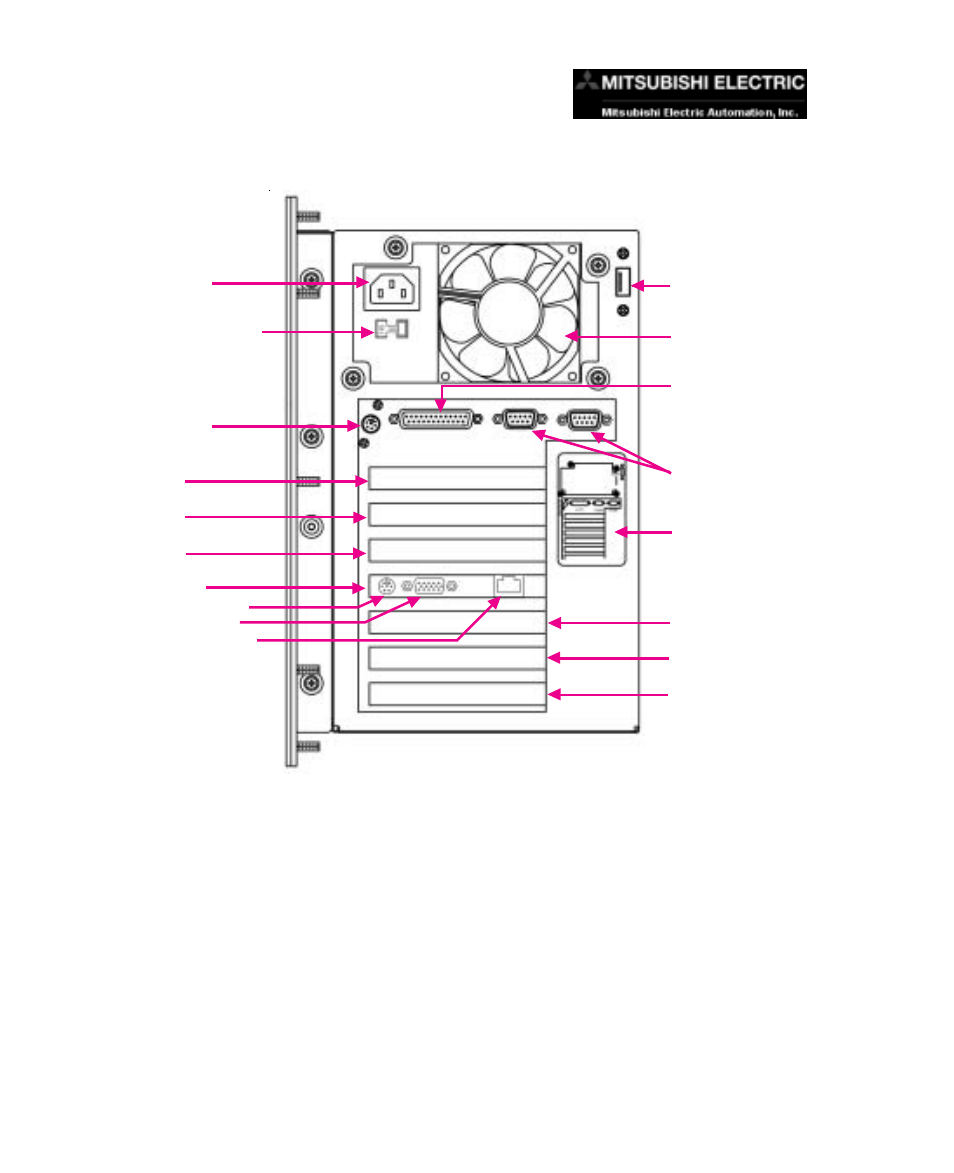 5 external components, Expansion card slots side view | MITSUBISHI ELECTRIC MC300 Workstation Computer User Manual | Page 18 / 26