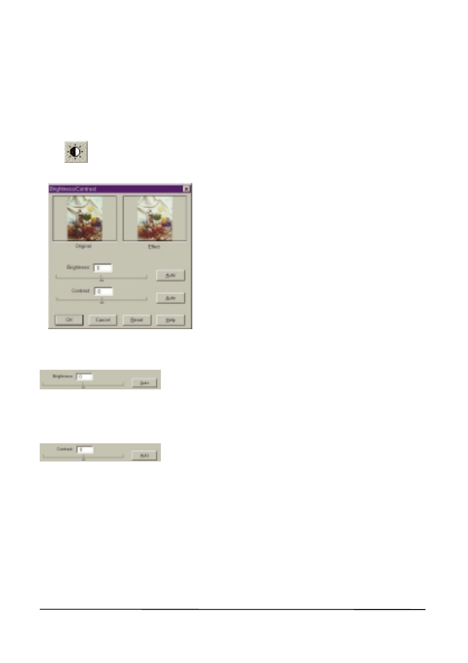 Brightness/contrast button | MITSUBISHI ELECTRIC DV1248ST User Manual | Page 48 / 91
