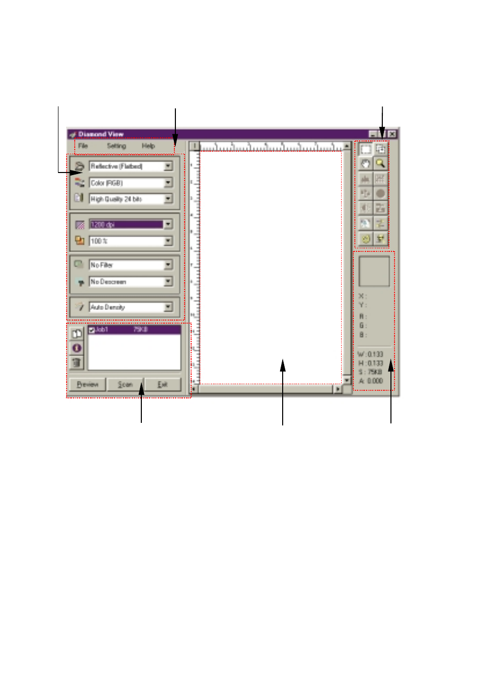 Diamond view scanner driver screen | MITSUBISHI ELECTRIC DV1248ST User Manual | Page 9 / 91