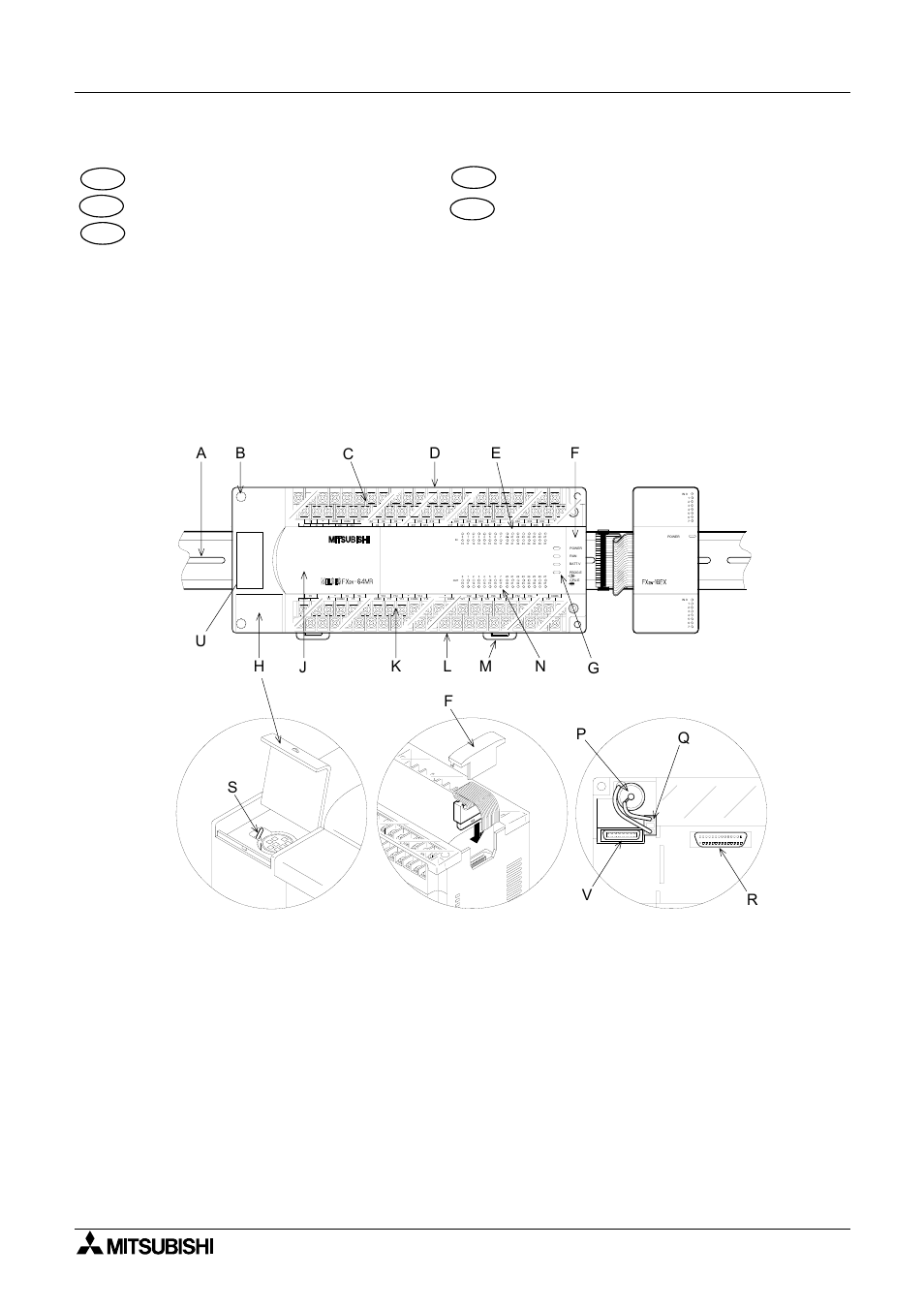 1 fx2n product outline, 1 fx2n description de l’appareil, 1 fx2n gerätebeschreibung | 1 fx2n descrizione dell’apparecchio, 1 fx2n descripción de las unidades, Figure 3.1: eng - features of the fx, Plc fre - description de l’api fx, Ger - beschreibung der fx, Sps itl - descrizione dell’fx, Plc esp - descripción de la fx | MITSUBISHI ELECTRIC FX 2N -16 User Manual | Page 40 / 126