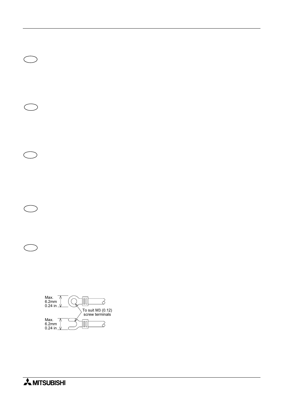 2 termination at screw terminals, 2 bornes à vis, 2 schraubklemmenanschluß | 2 allacciamento mediante morsetti a vite, 2 conexión de bornas roscadas | MITSUBISHI ELECTRIC FX 2N -16 User Manual | Page 57 / 126