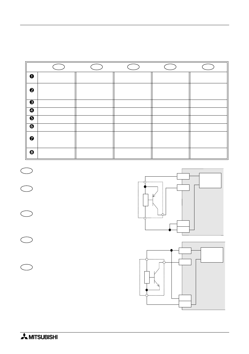 2 input circuit connection, Internal supply, 2 circuit d’entrée | Alimentation interne, 2 eingangsschaltkreis, Interne versorgung, 2 circuito di ingresso, Alimentazione interna, 2 circuito de conmutación de entrada, Alimentación interna | MITSUBISHI ELECTRIC FX 2N -16 User Manual | Page 70 / 126