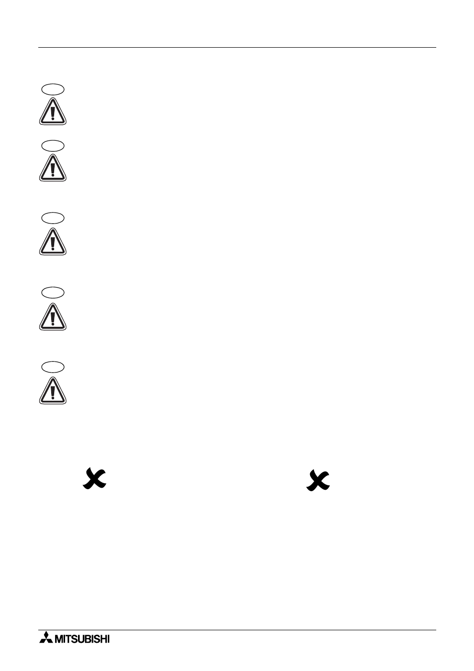 3 programming caution, 3 instructions relatives à la programmation, 3 programmierhinweise | 3 avvertenze per la programmazione, 3 instrucciones de programación | MITSUBISHI ELECTRIC FX 2N -16 User Manual | Page 76 / 126