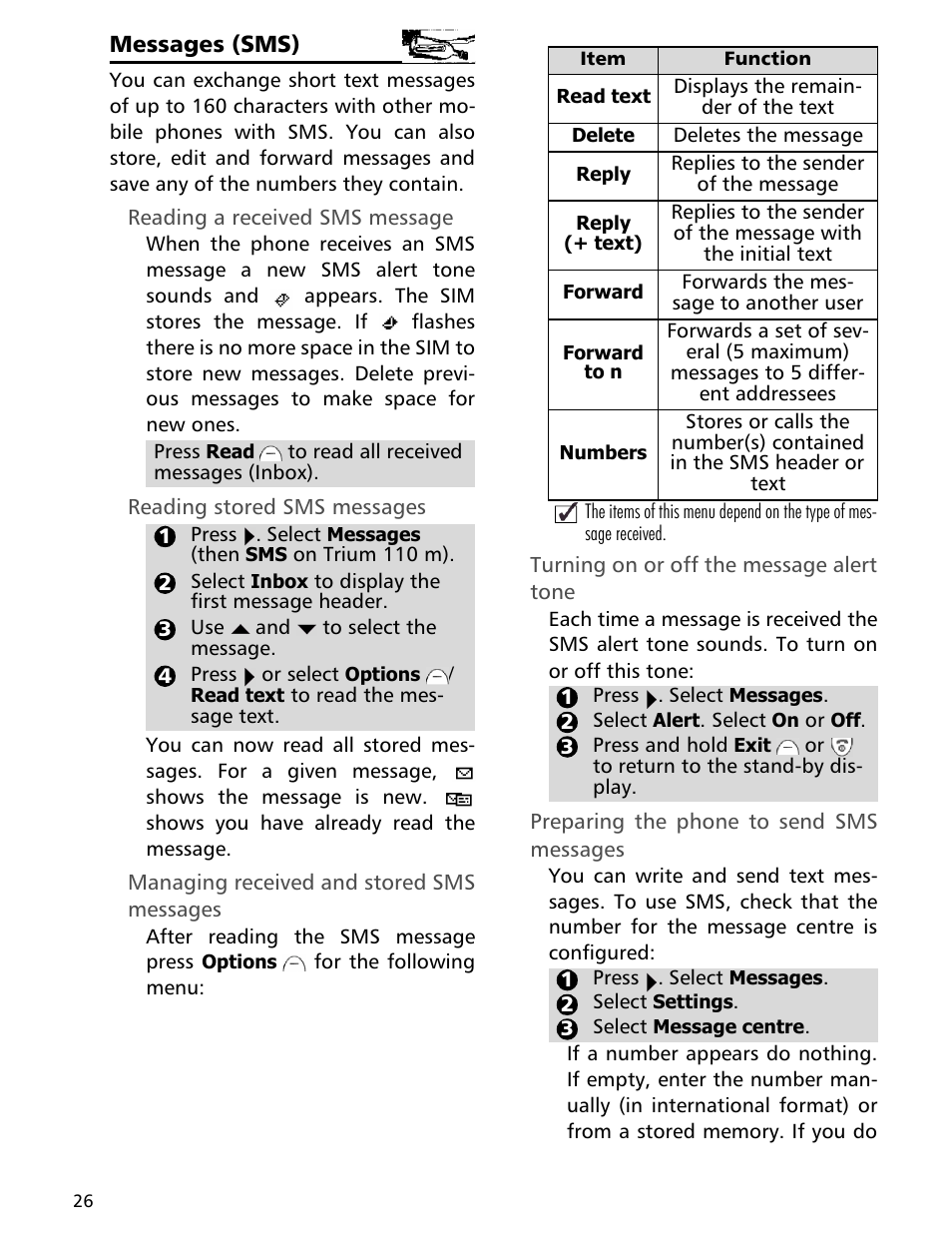 MITSUBISHI ELECTRIC Trium 110 User Manual | Page 26 / 64