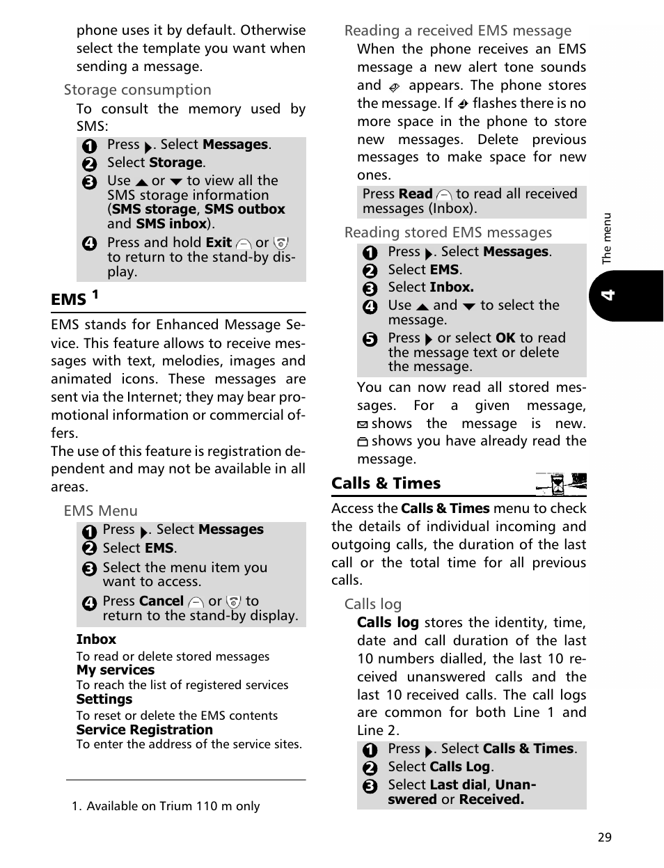 MITSUBISHI ELECTRIC Trium 110 User Manual | Page 29 / 64