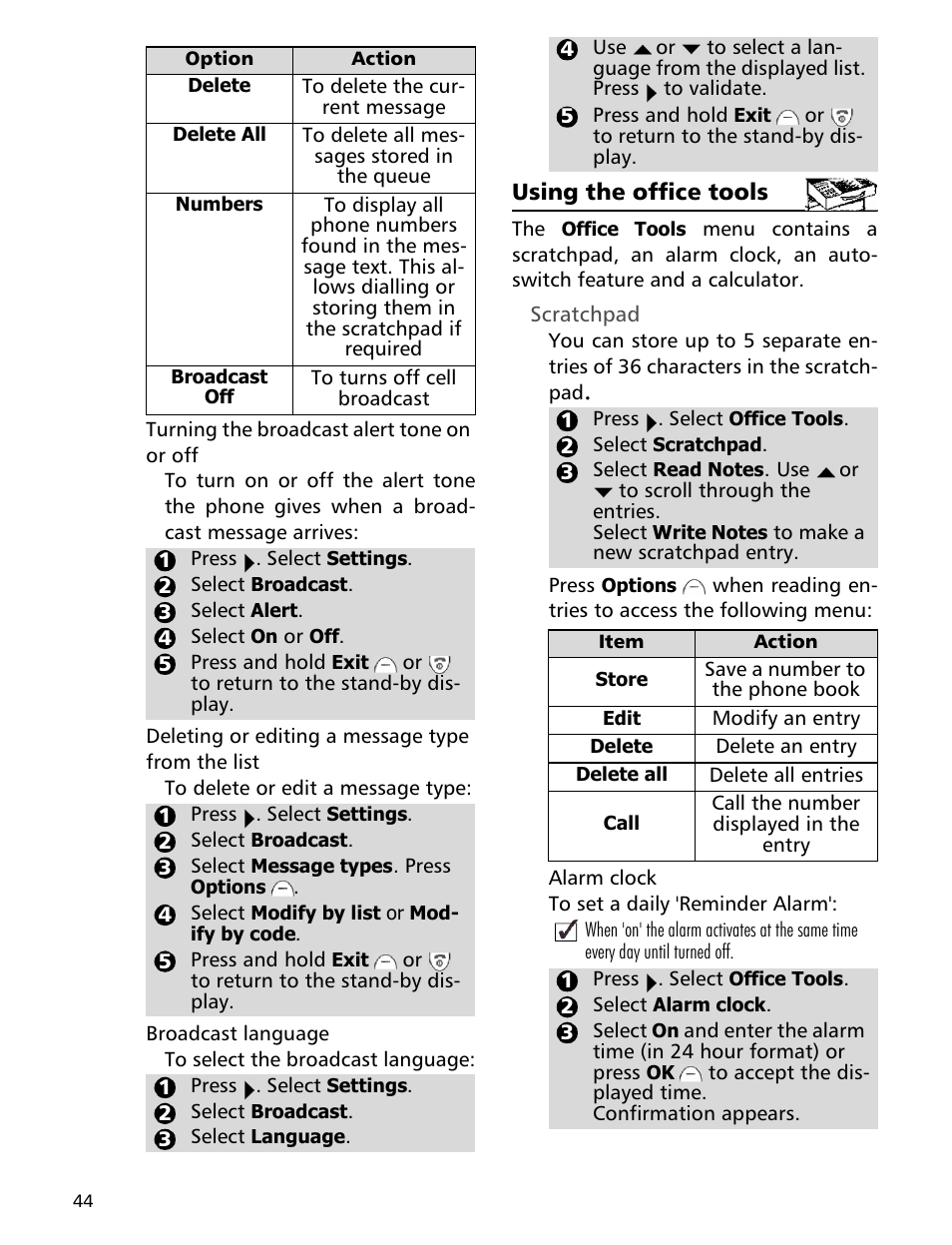 MITSUBISHI ELECTRIC Trium 110 User Manual | Page 44 / 64