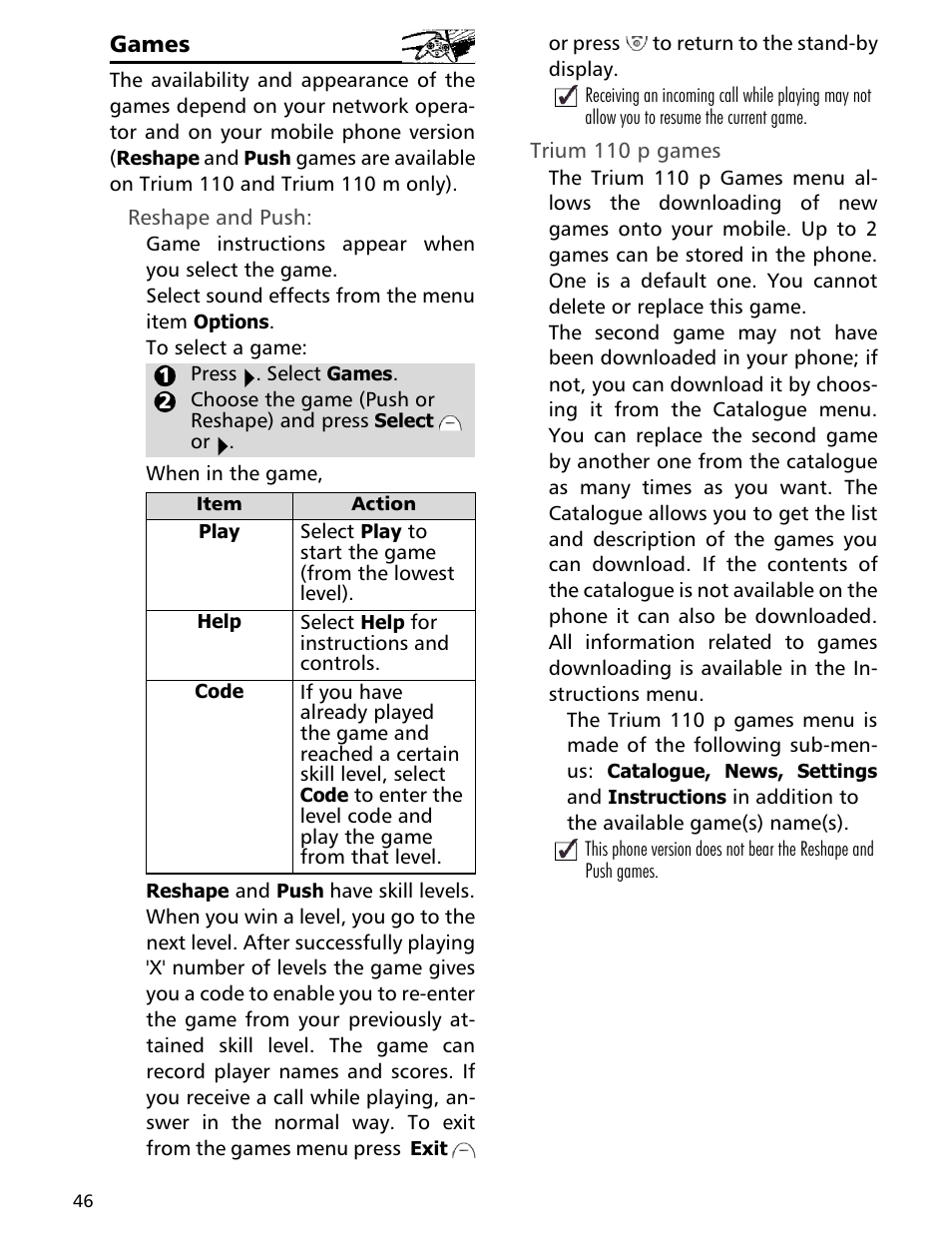 MITSUBISHI ELECTRIC Trium 110 User Manual | Page 46 / 64