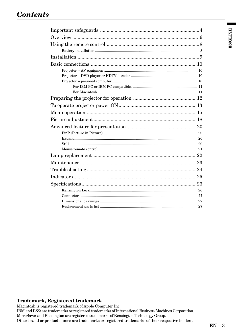 MITSUBISHI ELECTRIC S290U User Manual | Page 3 / 28