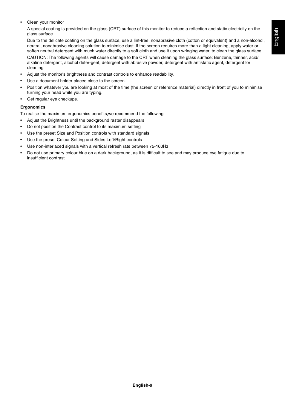 English | MITSUBISHI ELECTRIC Diamond Plus 230SB User Manual | Page 11 / 15