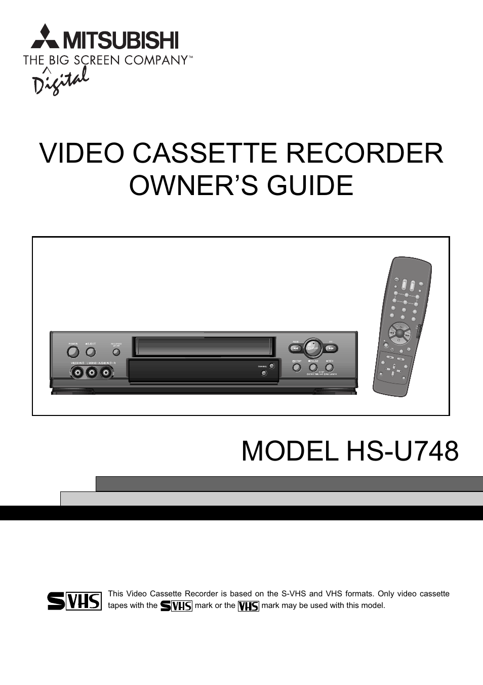 MITSUBISHI ELECTRIC HS-U748 User Manual | 60 pages