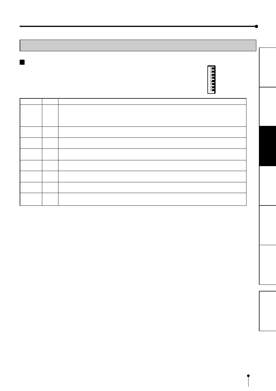 Setting of dip switches, Connections | MITSUBISHI ELECTRIC CP9500DW User Manual | Page 14 / 26