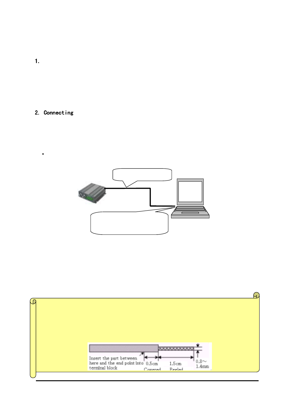 Iii. dx-vs1ue initial configuration, Installation summary, Connecting | Dx-vs1ue initial configuration | MITSUBISHI ELECTRIC DX-VS1 User Manual | Page 11 / 38