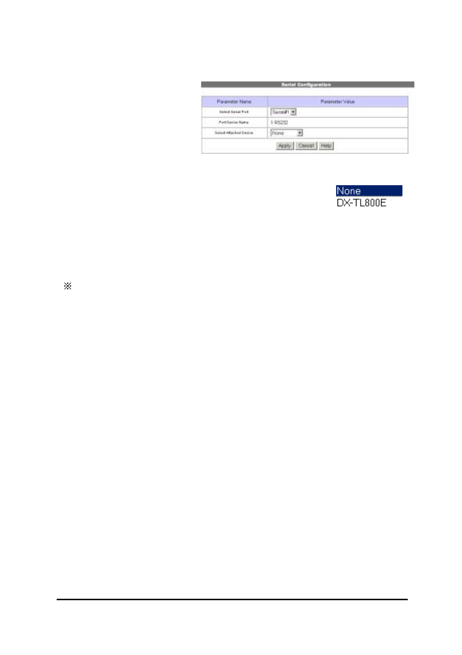 8) serial port configuration | MITSUBISHI ELECTRIC DX-VS1 User Manual | Page 26 / 38