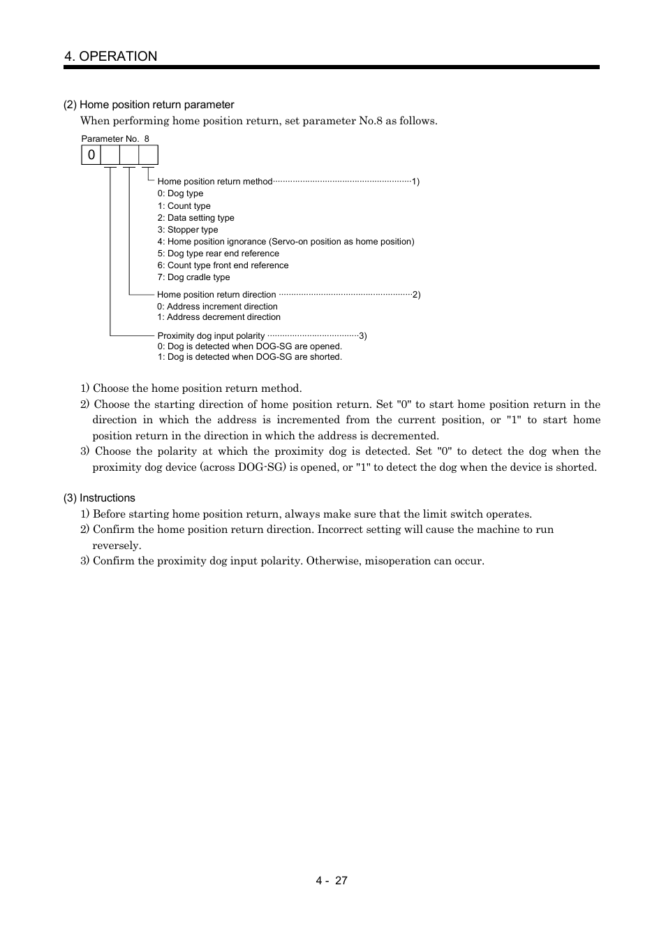 Operation | MITSUBISHI ELECTRIC MR-J2S- CP User Manual | Page 118 / 357