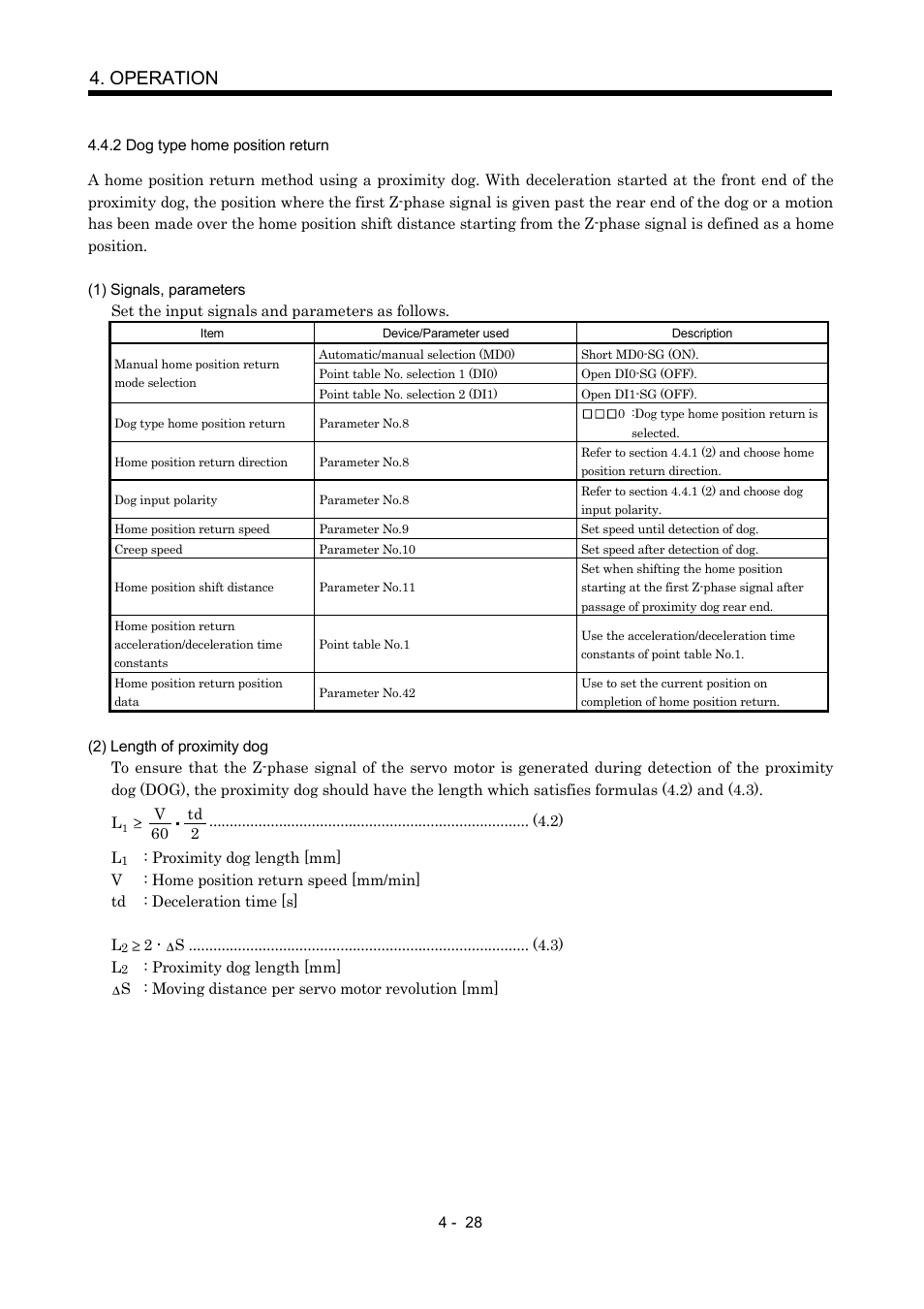 2 dog type home position return, Operation | MITSUBISHI ELECTRIC MR-J2S- CP User Manual | Page 119 / 357