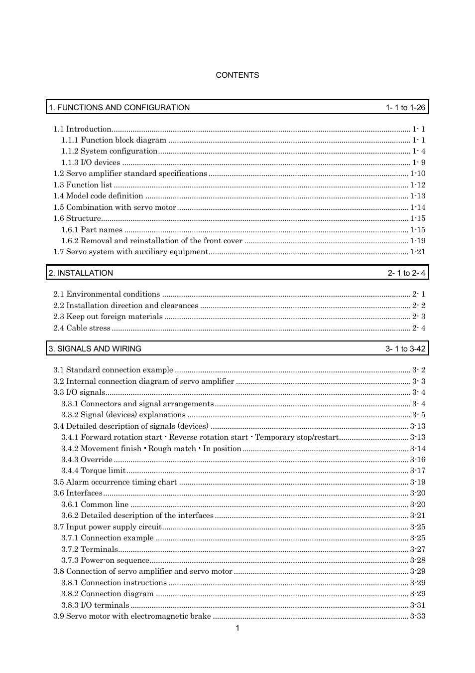 MITSUBISHI ELECTRIC MR-J2S- CP User Manual | Page 12 / 357