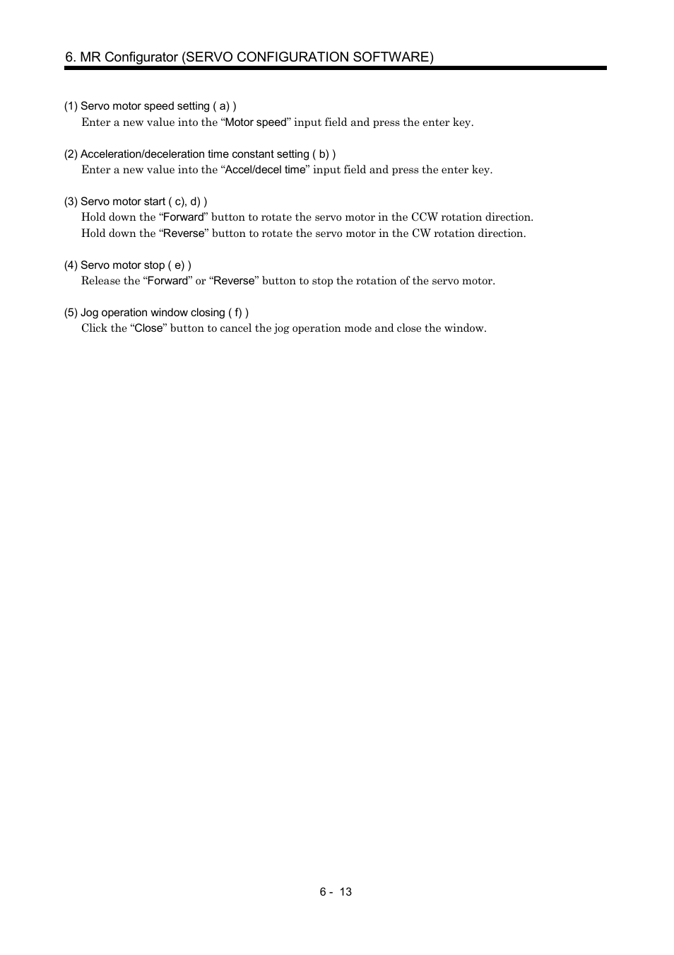 Mr configurator (servo configuration software) | MITSUBISHI ELECTRIC MR-J2S- CP User Manual | Page 174 / 357