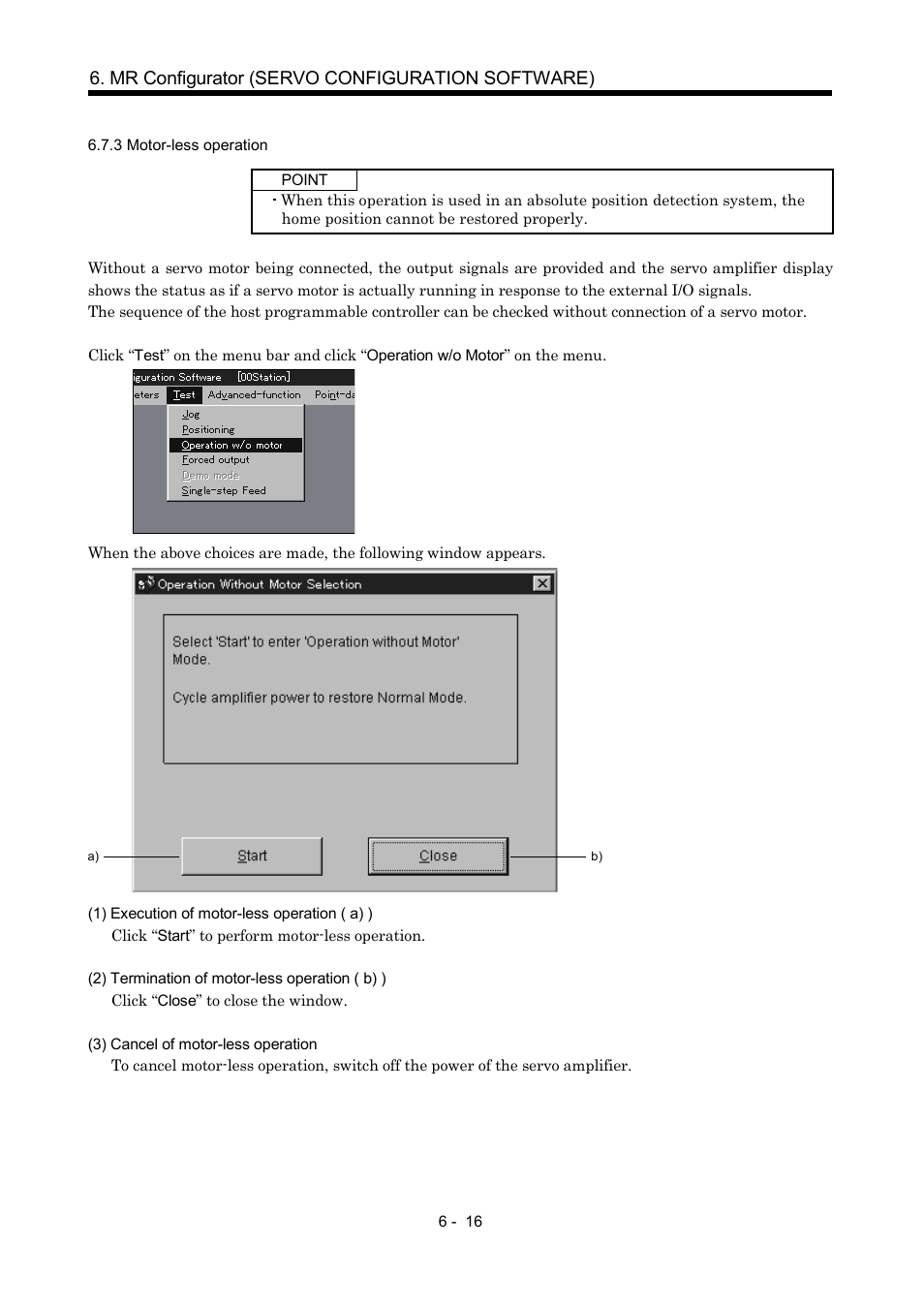 3 motor-less operation, Mr configurator (servo configuration software) | MITSUBISHI ELECTRIC MR-J2S- CP User Manual | Page 177 / 357