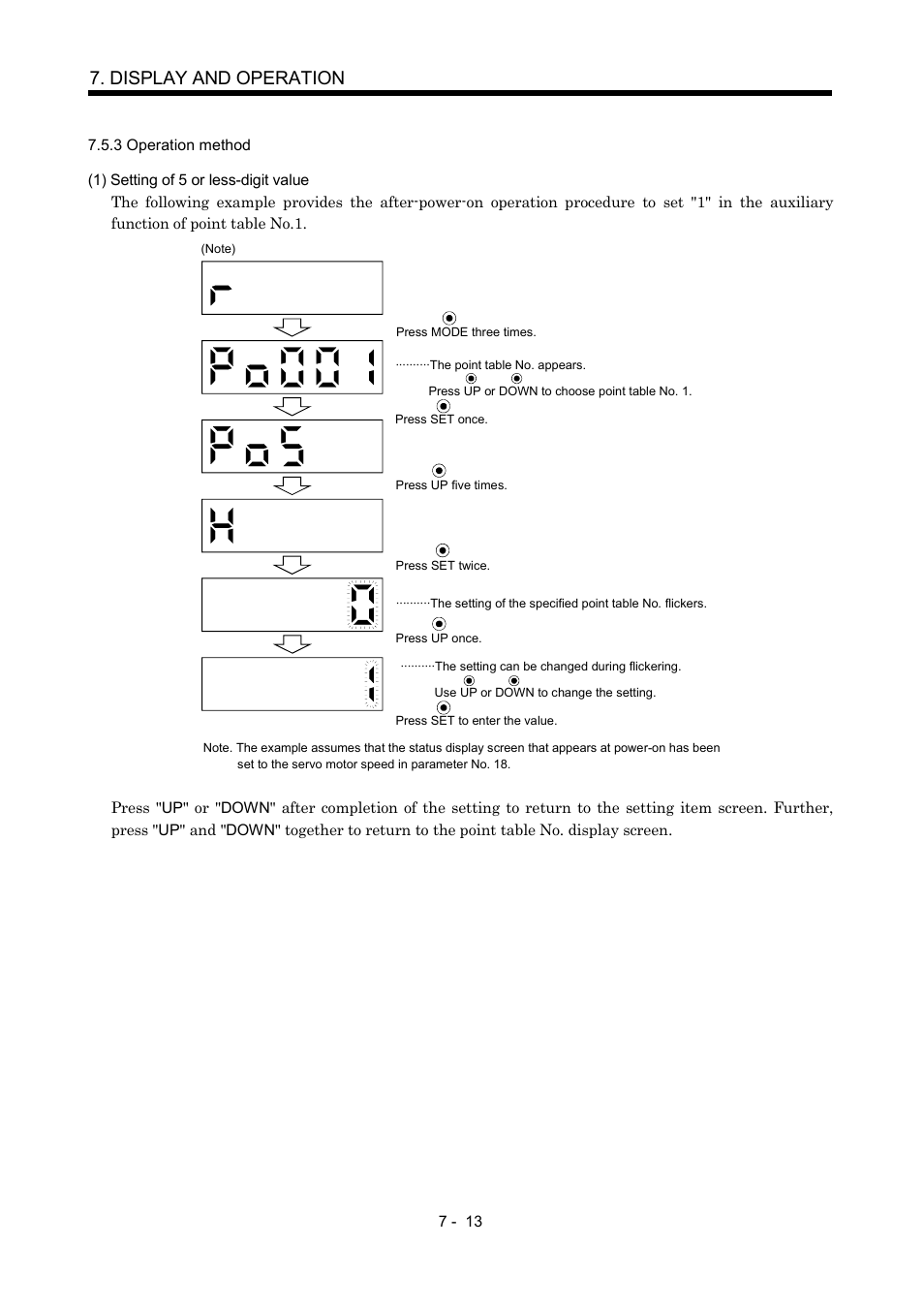 3 operation method, Display and operation | MITSUBISHI ELECTRIC MR-J2S- CP User Manual | Page 194 / 357