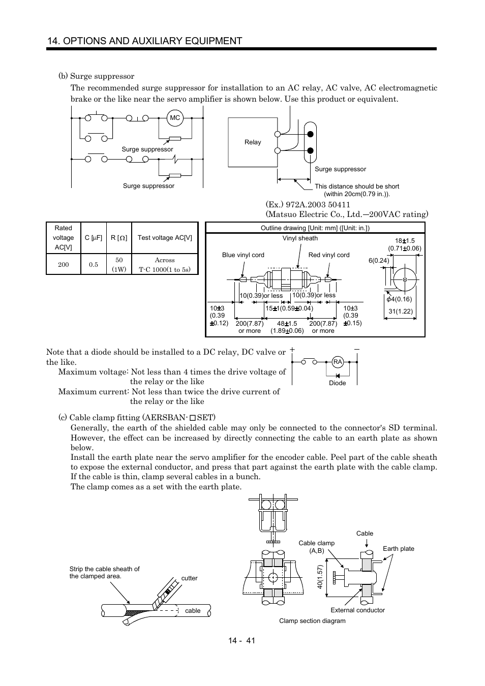 Options and auxiliary equipment | MITSUBISHI ELECTRIC MR-J2S- CP User Manual | Page 298 / 357