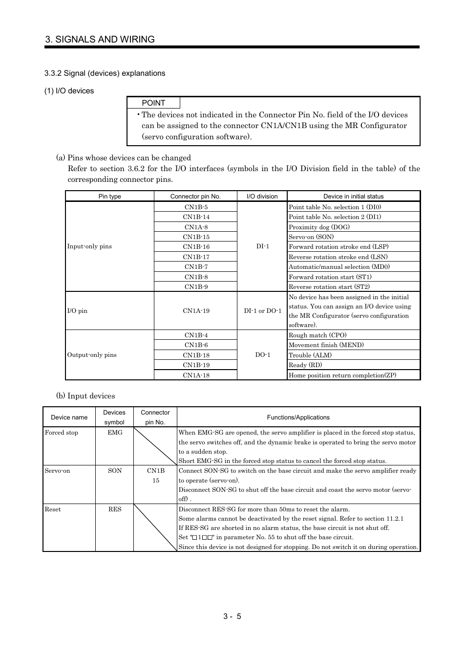 2 signal (devices) explanations, Signals and wiring | MITSUBISHI ELECTRIC MR-J2S- CP User Manual | Page 54 / 357
