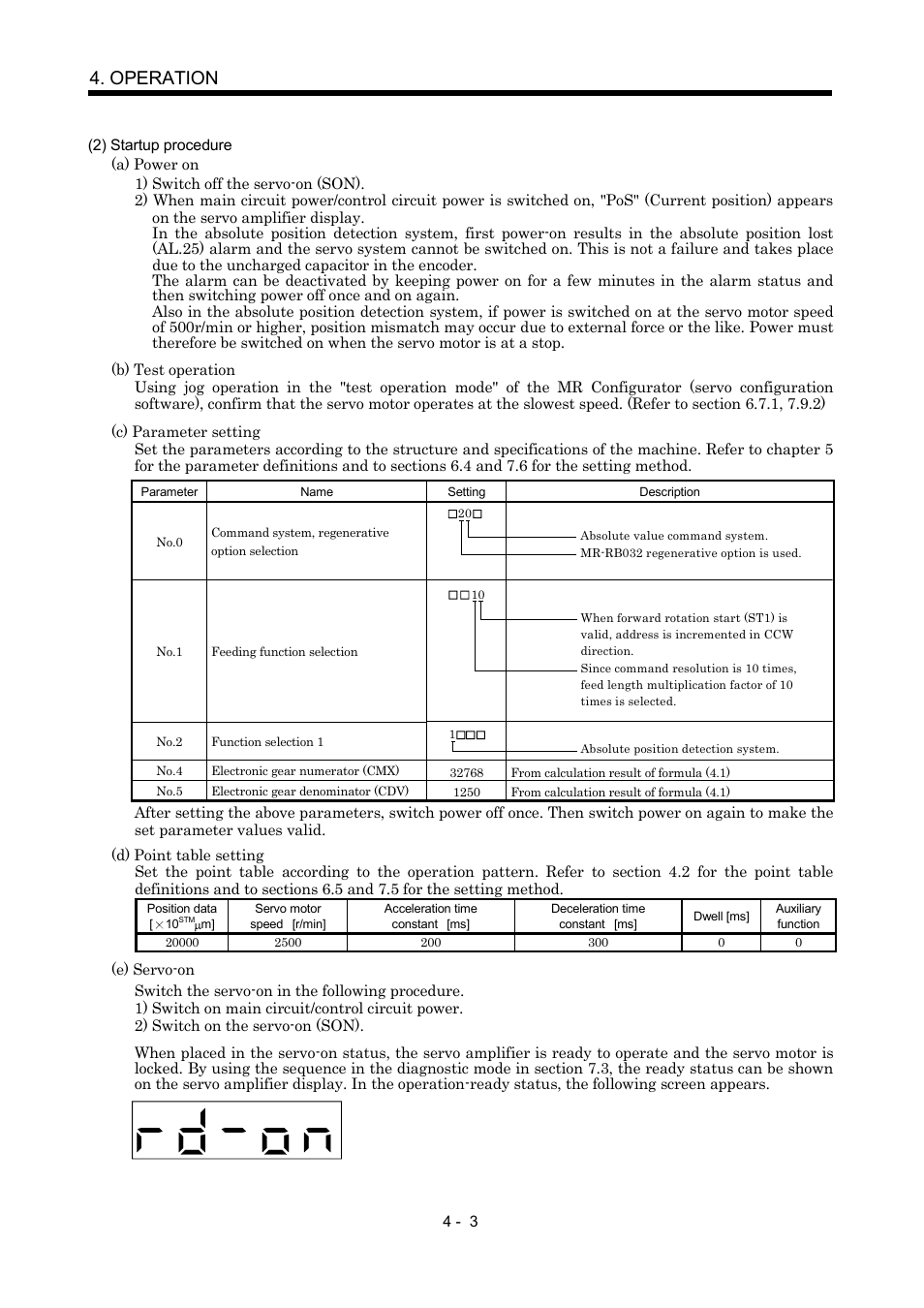 Operation | MITSUBISHI ELECTRIC MR-J2S- CP User Manual | Page 94 / 357