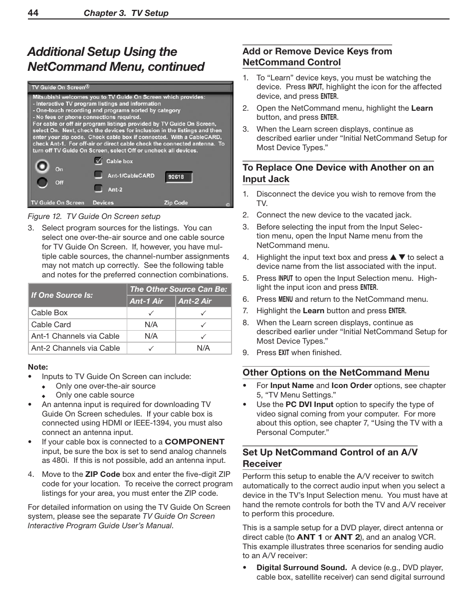MITSUBISHI ELECTRIC WD-Y57 a User Manual | Page 44 / 124