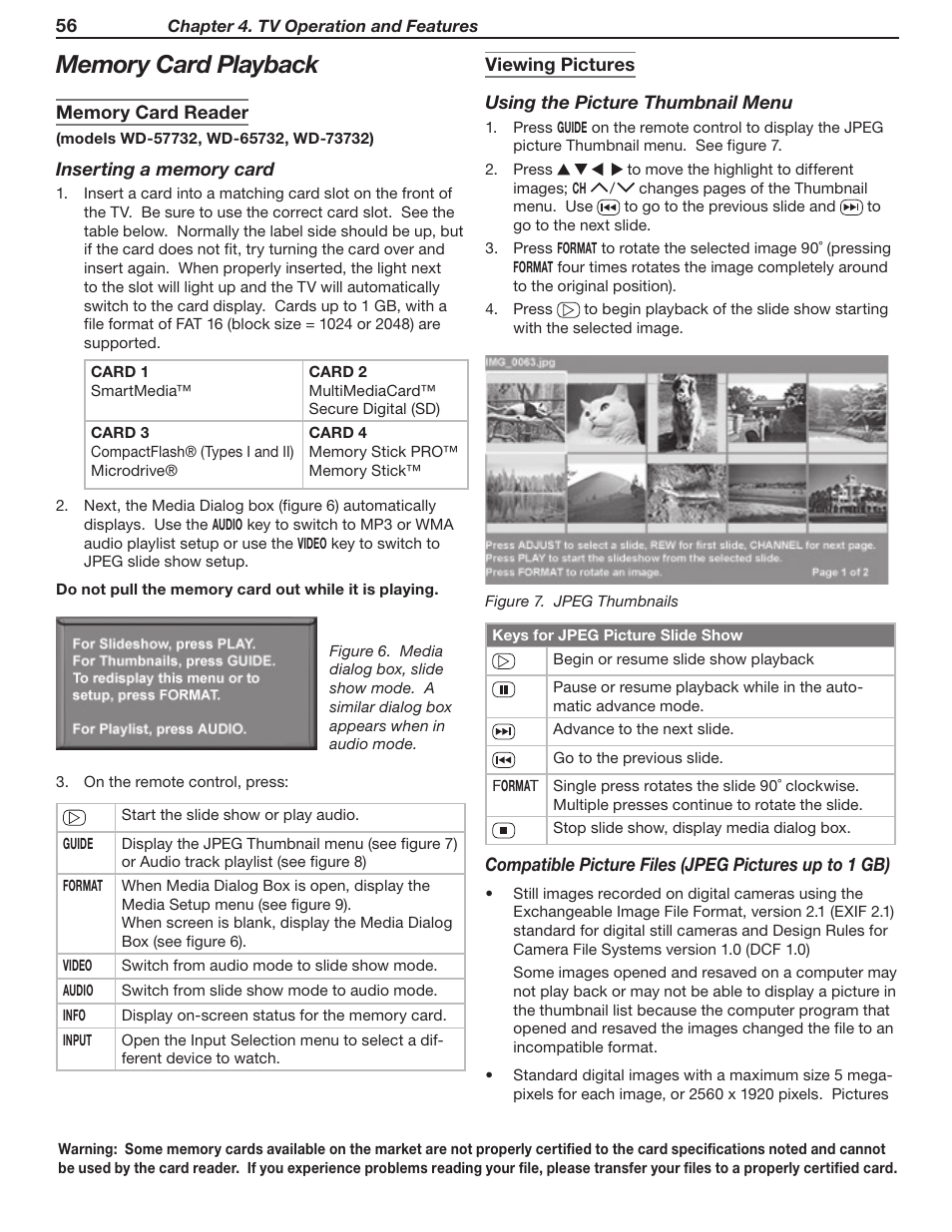 MITSUBISHI ELECTRIC WD-Y57 a User Manual | Page 56 / 124