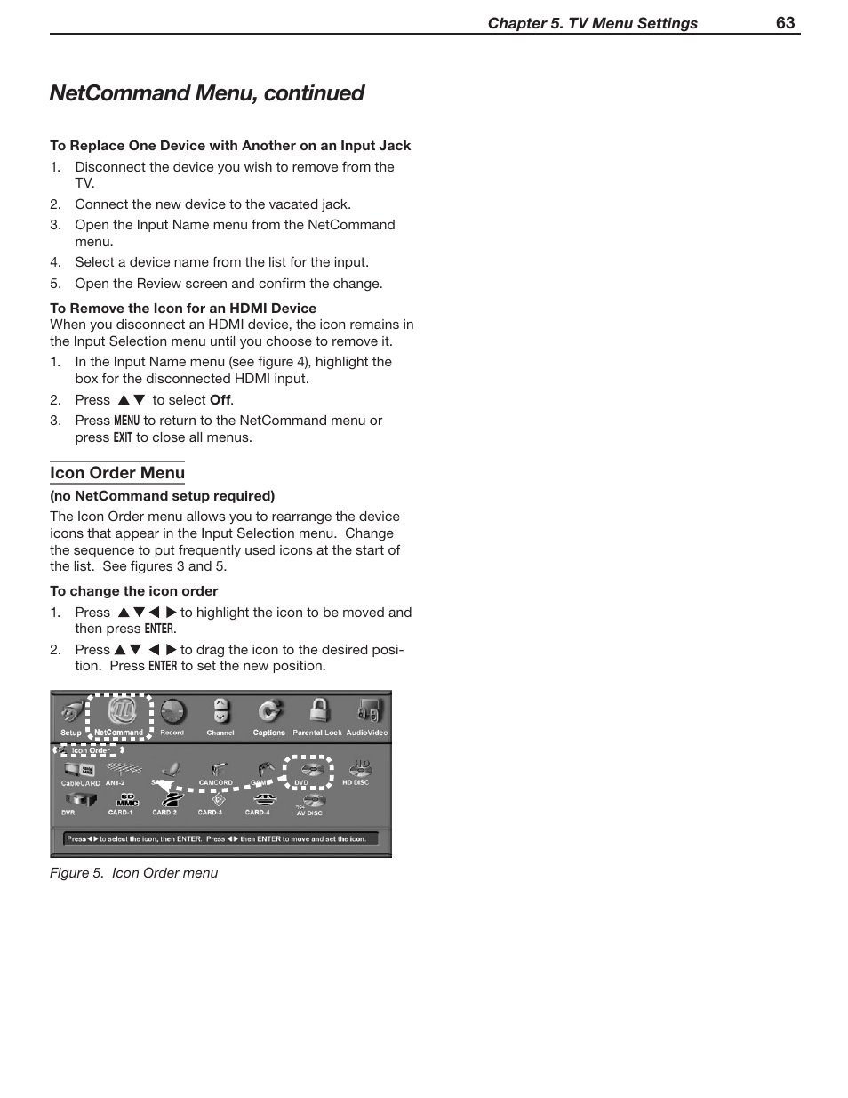Netcommand menu, continued | MITSUBISHI ELECTRIC WD-Y57 a User Manual | Page 63 / 124
