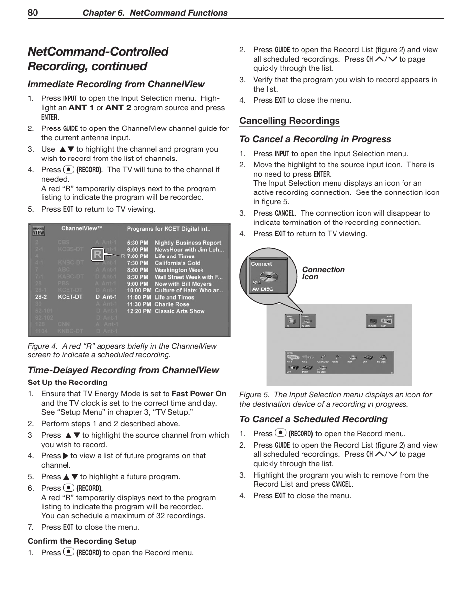 Netcommand-controlled recording, continued | MITSUBISHI ELECTRIC WD-Y57 a User Manual | Page 80 / 124